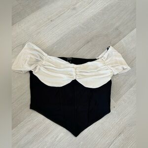 Forever 21 Monochrome Off-Shoulder Top